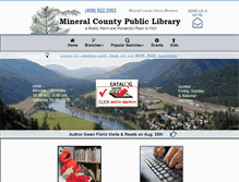Tablet Screenshot of mineralcountylibrary.org